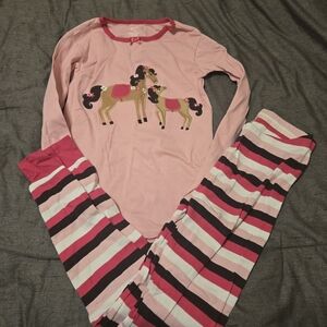 Gymboree Pink Horse Graphic Pajama Set